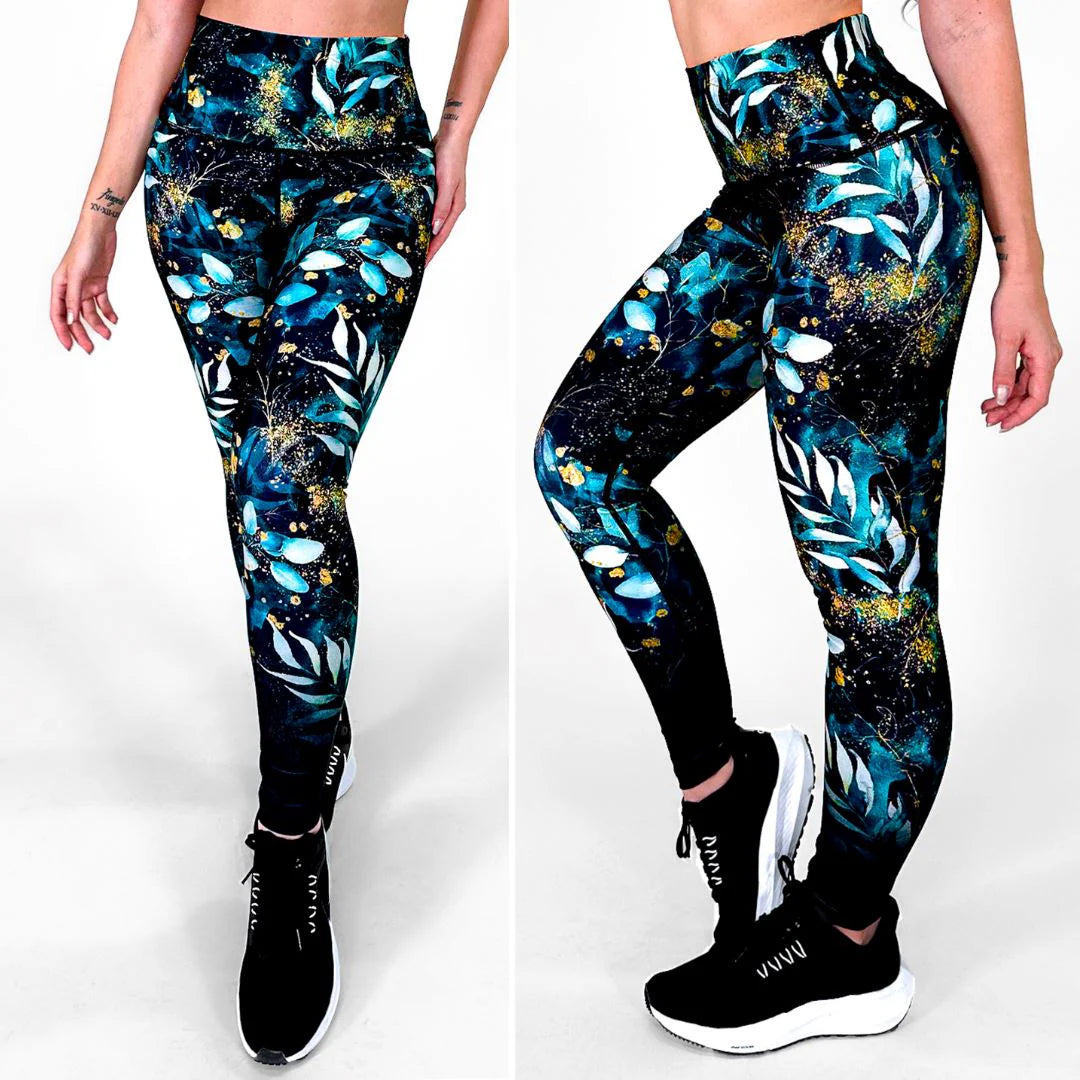 Aqua Boreal | Anti-Cellulite, Fluid-Control High-Waisted Leggings