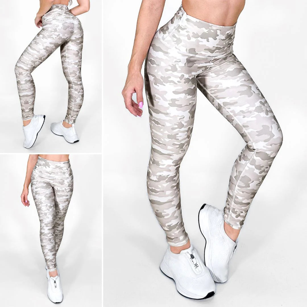Desert Camo | Anti-Cellulite, Fluid-Control High-Waisted Leggings