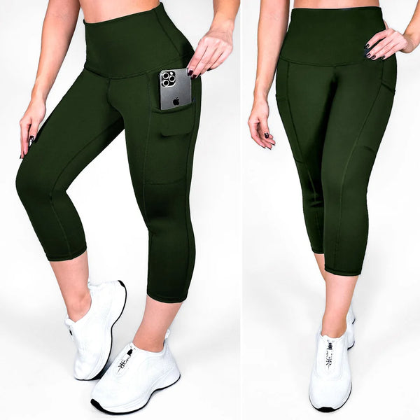 Olive Matte Capri