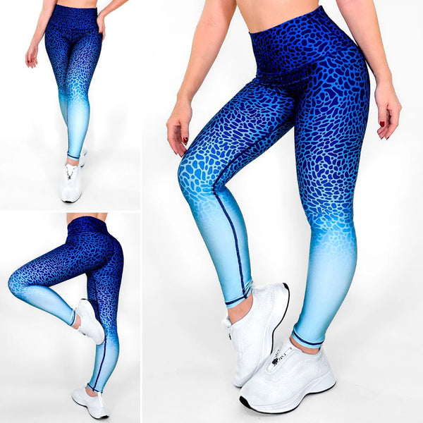 Nautical Waves | Anti-Cellulite, Fluid-Control High-Waisted Leggings